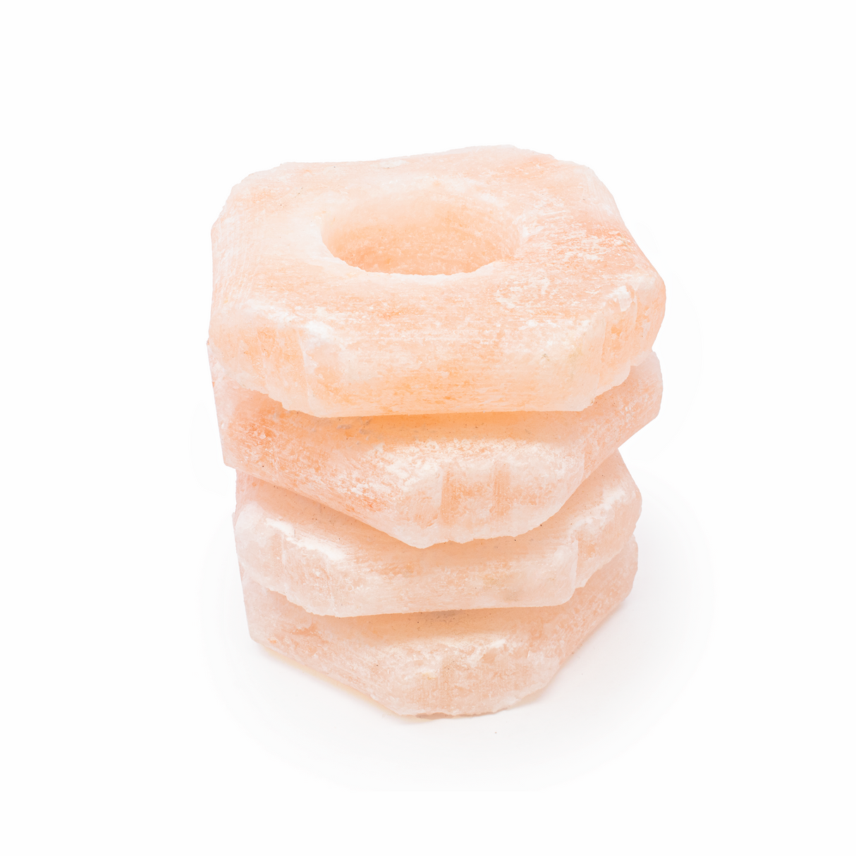 Himalayan Salt Tiered Octagonal Tealight Candle Holder