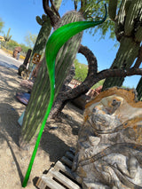 Outdoor Blown Glass Bulb Pod - Green