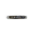 Rare Earth Gallery 4mm tungsten ring with a polished domed surface and a sleek silver-tone finish.