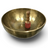 Rare Earth Gallery brass Mother singing bowl tuned to note D with a wooden mallet for meditation and sound healing.