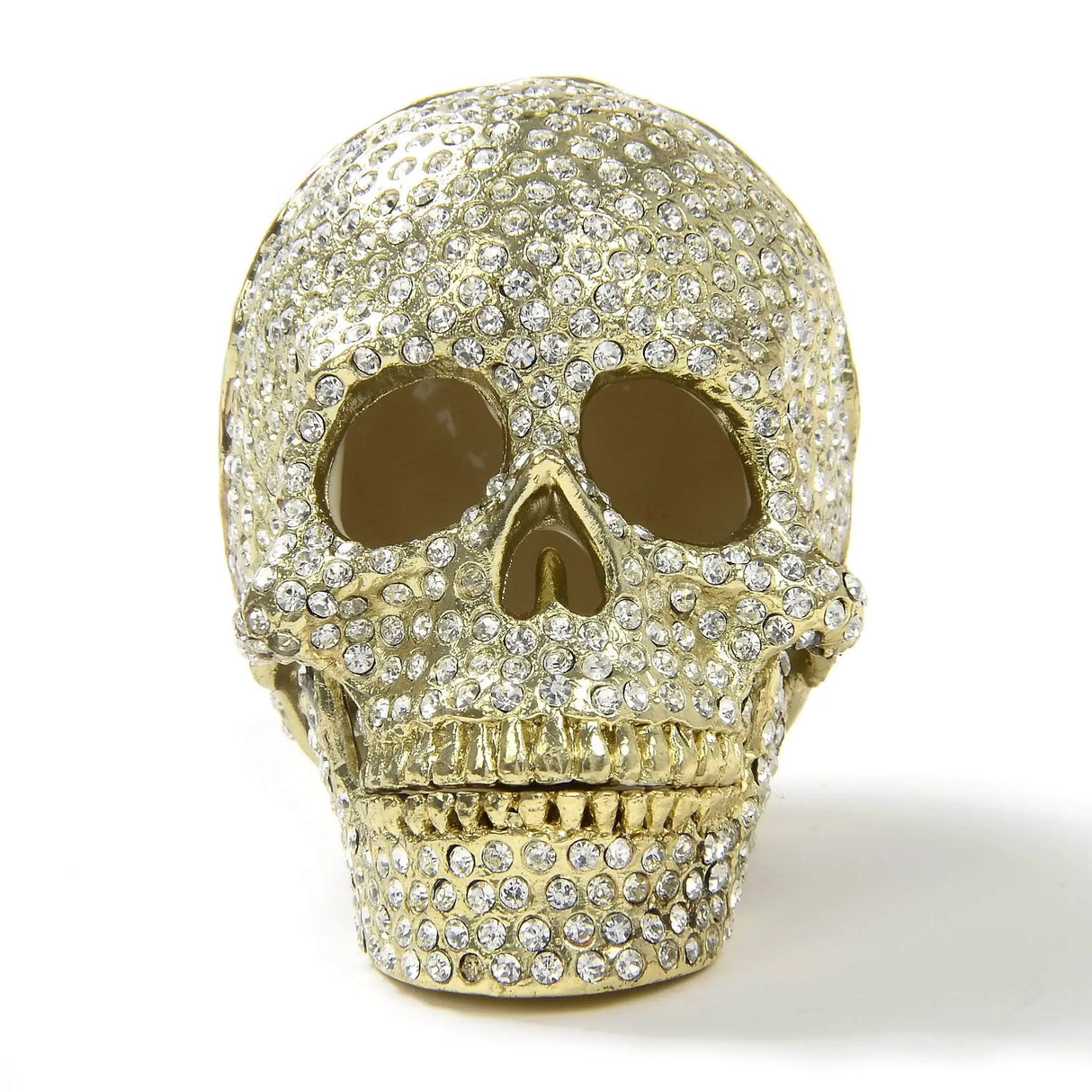 Gold Colored Skull Jewel Box
