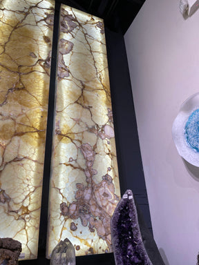 View of Pearlescent Onyx Wall Panel -Single (right)