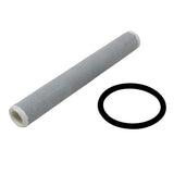 Suede-wrapped striker wand and rubber O-ring for the 8-inch obsidian G note bowl