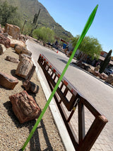 Br - Outdoor Green Glass Flat Spear