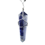 Sodalite Wire Wrapped Pendant