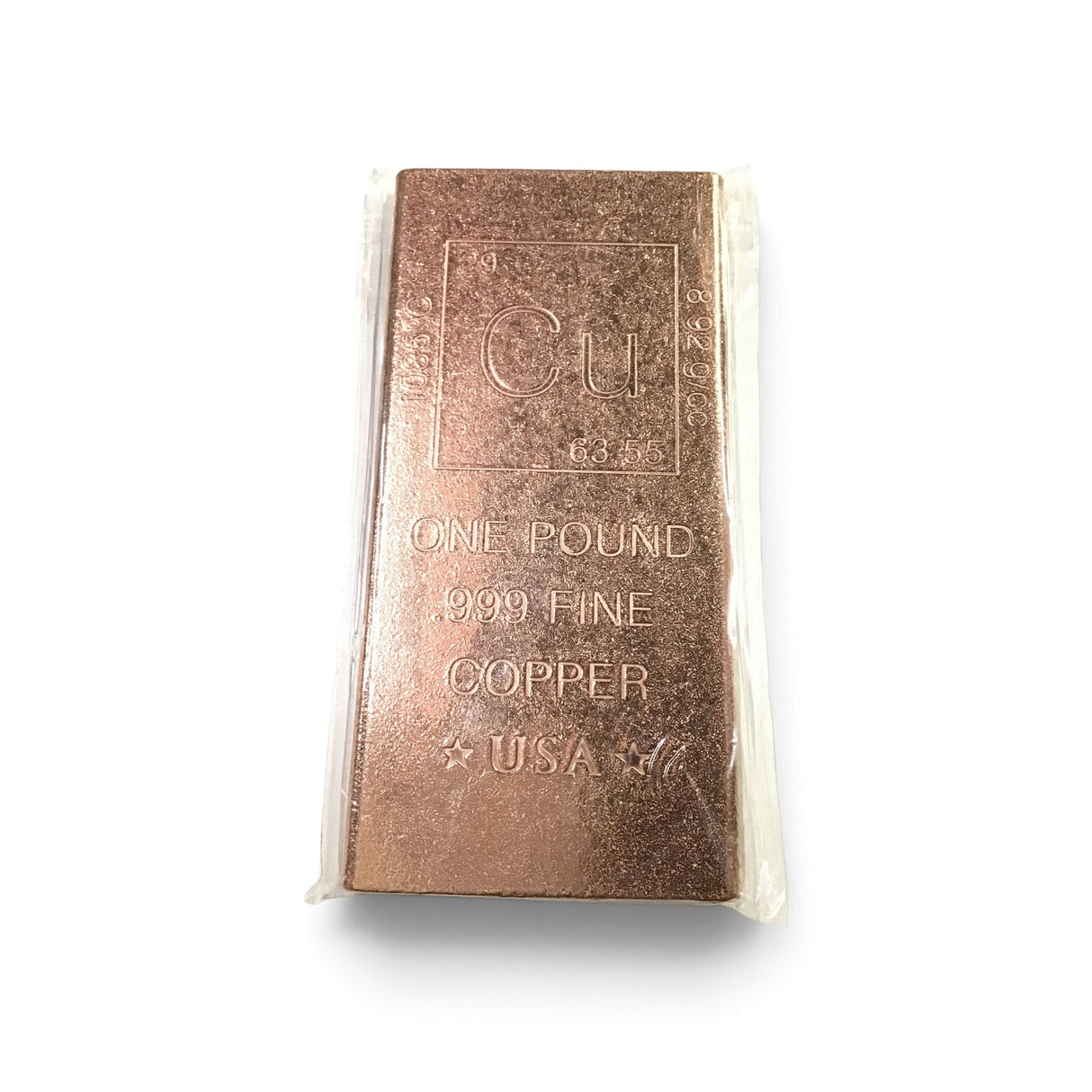 Elemental Chart Copper Ingot - One Pound Flat Bar