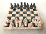 View of Onyx Chess Set - Small Pink \/ Gray