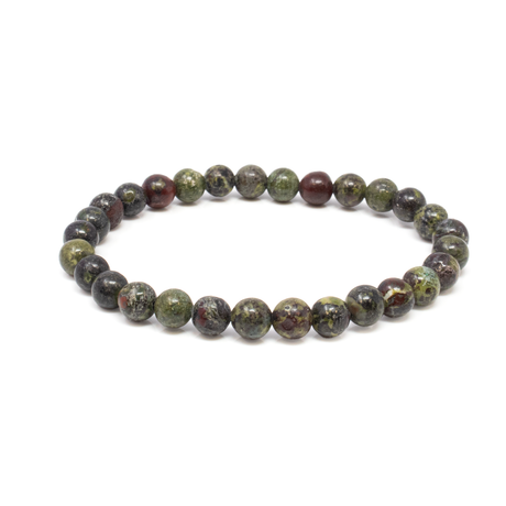 View of Dragon Bloodstone 6mm Bracelet