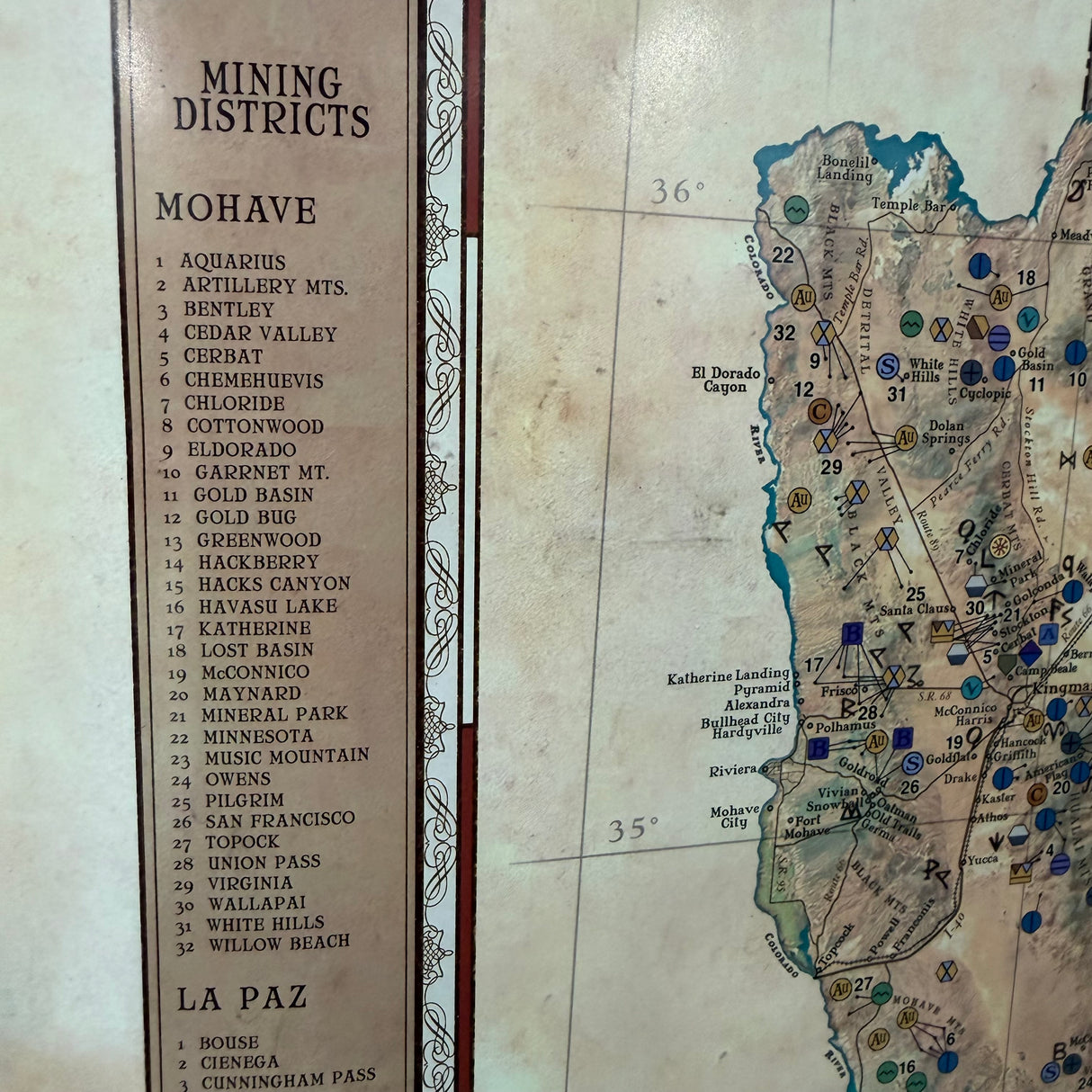 Arizona Mineral Treasure Map