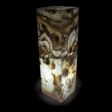 View of Pearlescent Onyx Pedestal Luminary
