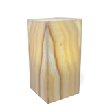 Golden Onyx Pedestal Luminary