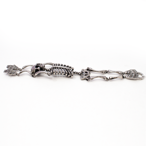 View of Skeleton Stainless Steel Link Bracelet