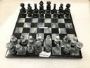 View of Onyx Chess Set - Gray & Black (Medium)