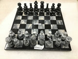 View of Onyx Chess Set - Gray & Black (Medium)