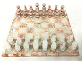 View of Onyx Chess Set - Pink & White (Large)