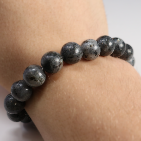 View of Larvikite 8mm Bracelet