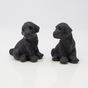 View of Obsidian Dog Carving - Labrador Retriver
