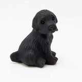Obsidian Dog Carving - Labrador Retriver