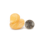 Yellow Calcite Rubber Ducky Carving- Sold in Singles
