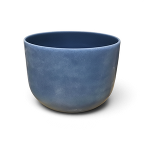 Rare Earth Gallery 10-inch blue kyanite-infused quartz singing bowl tuned to note F at 440Hz