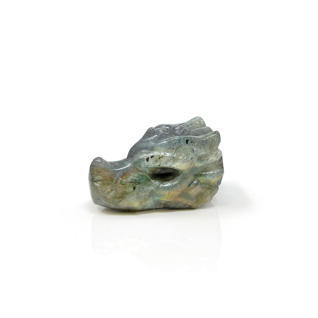 Labradorite Dragon Skull Carving (Sold in Singles)