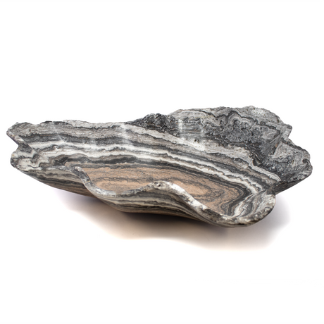 View of Serpentine Zebra Onyx Vessel