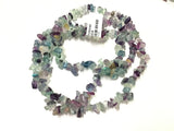 Collier de copeaux de fluorite 81 cm