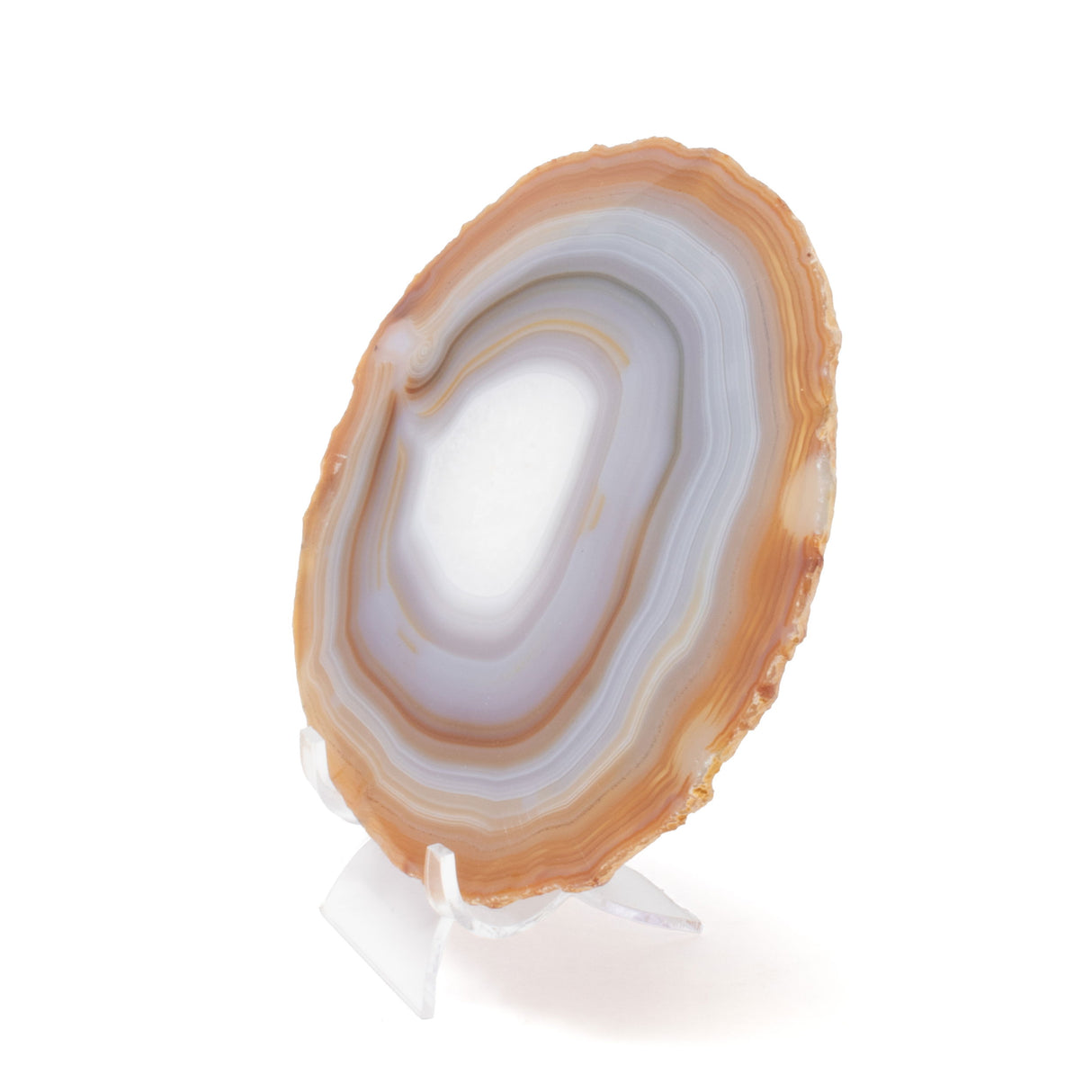 Agate Slice On Acrylic Easel Stand
