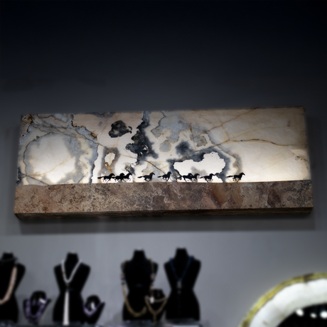 View of Onyx Animal Panel - Horses Running