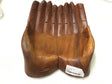 View of Wooden Bowl - Pair of Hands