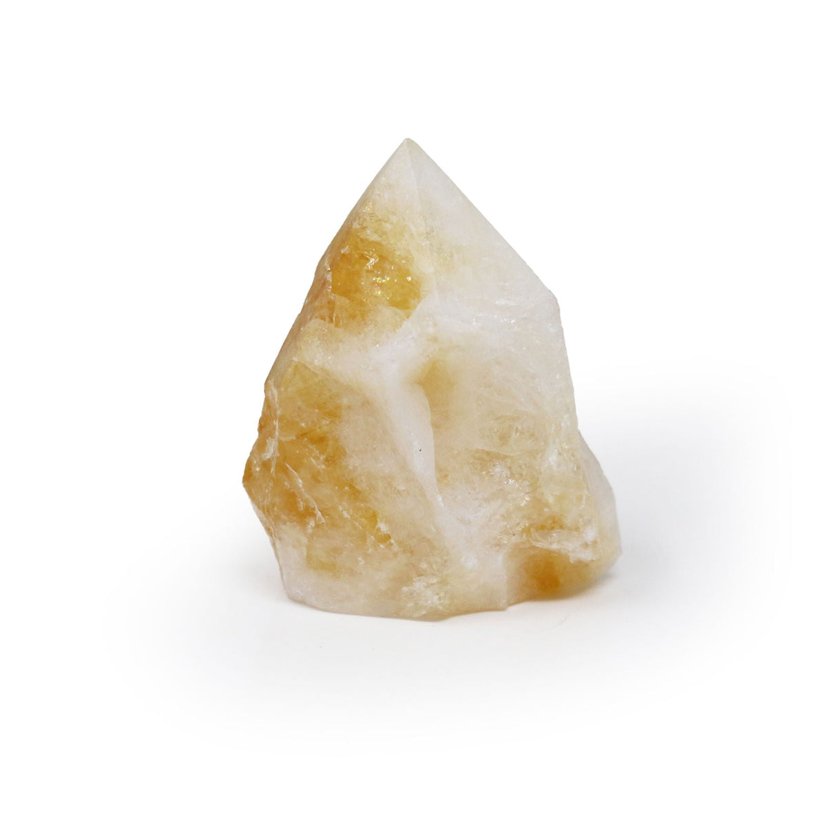 Polished Citrine Points with Cut Base