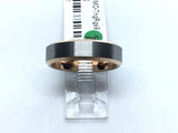 View of Tungsten Ring 6mm Gun Metal Rose Gold Plated S9