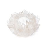 View of Lemurian Quartz Crystal Points Candle Holder
