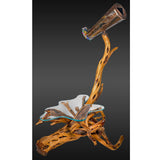 Kaleidoscope with Manzanita Branch End Table Artpiece