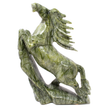 View of Serpentine Horse Carving - Rearing
