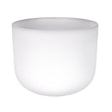 View of 10" Frosted Quartz Singing Bowl Note D Perfect+
