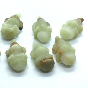 View of Green Talan Onyx Axolotl Carving