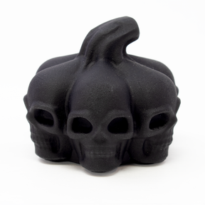 View of Black Obsidian Pumpkin Skulls