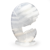 View of Ice Onyx Madonna & Child Carving