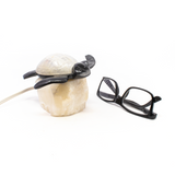 Turtle Onyx Lamp with Black Onyx Body