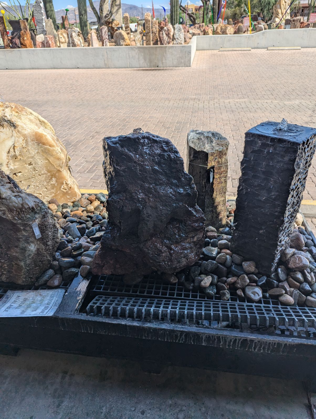Moonlight Mine Arizona Copper Ore Boulder Fountain - Tapered