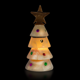 View of Onyx Christmas Tree Lamp with Star