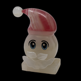 Onyx Santa Head Lamp with Santa Hat