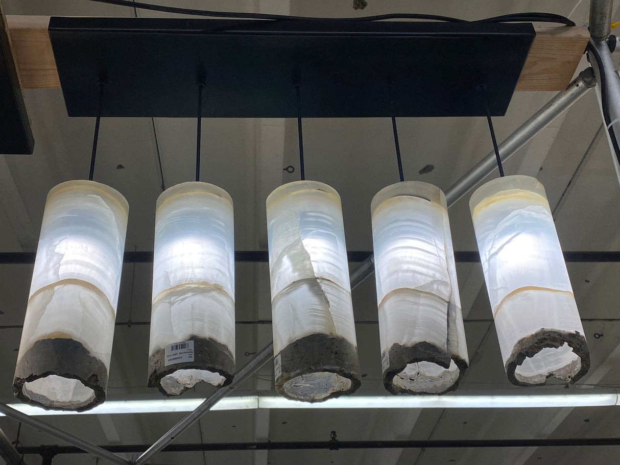 5pc Pendant Light Canopy - Rectangle with Powder Coat Finish