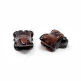 Mahogany Obsidian Frog Carving - Singles