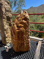 View of Red Travertine Onyx Fountain - Corner Cut