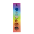 View of 7 Chakra Magnet Set - Set 1 with Amethyst Crystal, Dyed Blue Chalcedony Cabochon, Raw Fluorite Cubic Crystal, Raw Rose Quartz from Brazil, Citrine Crystal Cluster, Carnelian Heart & AZ Petrified Wood