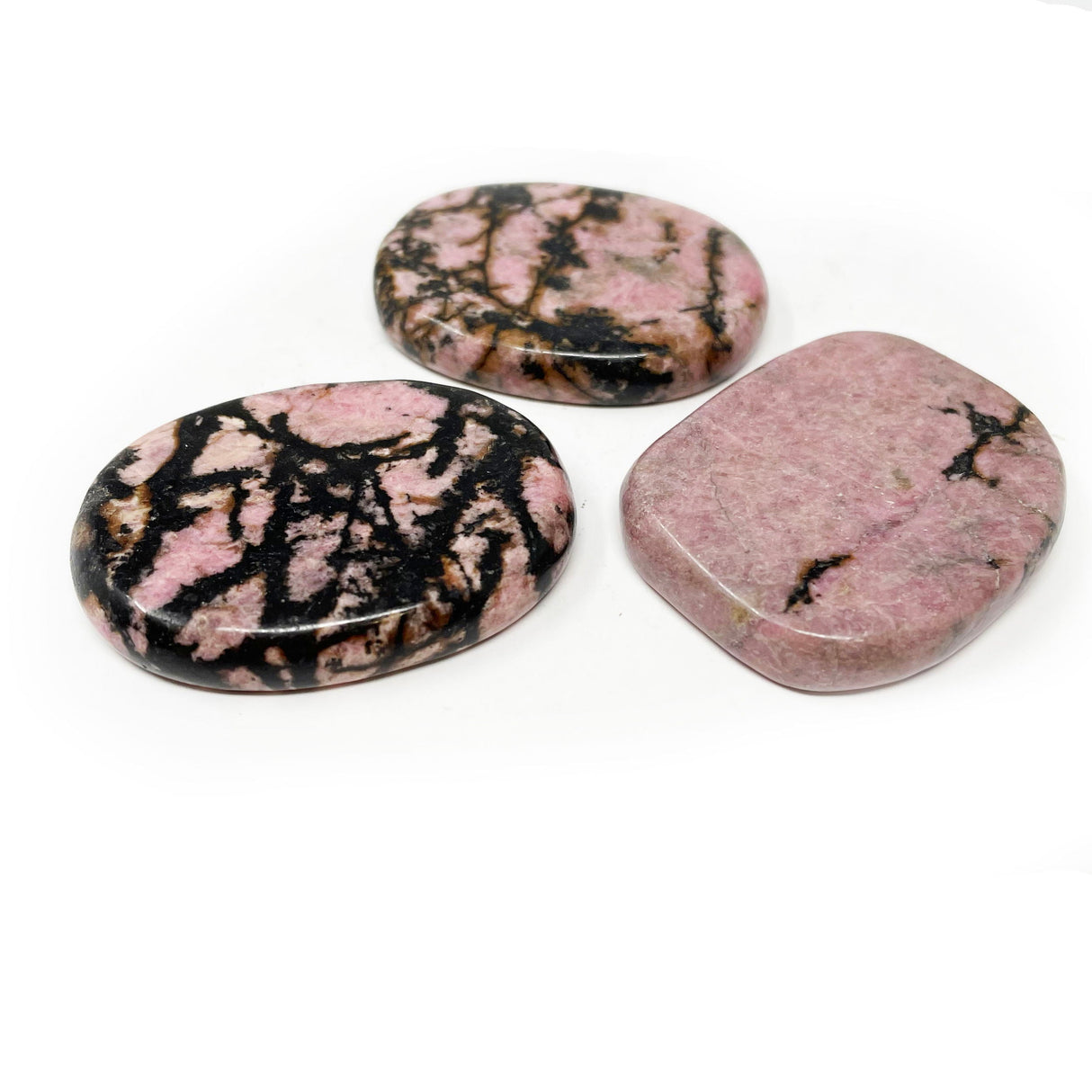 Rhodonite Flat Stone (Singles)