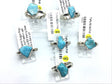 View of Turquoise Nugget Ring - Polished Freeform with Simple 925 Sterling Silver Bezel & Band sz8