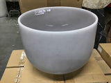 View of 10" Gem Infused Quartz Singing Bowl Note A Obsidian 440 Hertz